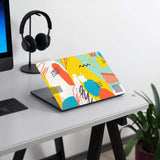 KECC Macbook Case with Cut Out Logo + Keyboard Cover Package |  graffiti