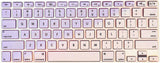 KECC Macbook Case with Cut Out Logo + Keyboard Cover Package | Pale Pink Pale Purple