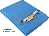 KECC Macbook Case with Cut Out Logo + Keyboard Cover, Screen Protector and Sleeve Sleeve Bag and Webcam Cover |Blue - Water Paint 2