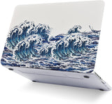 KECC Macbook Case with Cut Out Logo + Keyboard Cover and Screen Protector Package | Ocean Wave