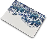KECC Macbook Case with Cut Out Logo + Keyboard Cover and Screen Protector Package | Ocean Wave