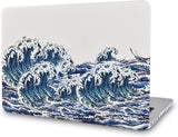 KECC Macbook Case with Cut Out Logo + Keyboard Cover and Screen Protector Package | Ocean Wave