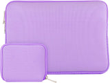 KECC Macbook Case with Cut Out Logo + Keyboard Cover + Slim Sleeve + Screen Protector + Pouch |Purple Flower