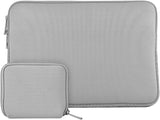 KECC Macbook Case with Cut Out Logo + Keyboard Cover + Slim Sleeve + Screen Protector + Pouch |White Marble 2