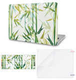 KECC Macbook Case with Cut Out Logo + Keyboard Cover and Screen Protector Package |Bamboo