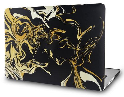 KECC Macbook Case with Cut Out Logo | Color Collection -  Black Gold