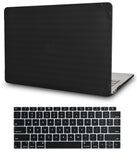 KECC Macbook Case with Cut Out Logo + Keyboard Cover | Color Collection - Black Luggage