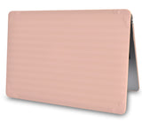KECC Macbook Case with Cut Out Logo + Keyboard Cover | Color Collection - Baby Pink Luggage