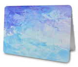 KECC Macbook Case with Cut Out Logo | Color Collection -   Blue - Water Paint 2