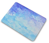 KECC Macbook Case with Cut Out Logo | Color Collection -   Blue - Water Paint 2