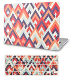 KECC Macbook Case with Cut Out Logo + Keyboard Cover Package | Colorful Triangles 2