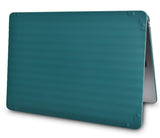 KECC Macbook Case with Cut Out Logo + Keyboard Cover | Color Collection - Dark Green Luggage