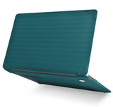 KECC Macbook Case with Cut Out Logo + Keyboard Cover | Color Collection - Dark Green Luggage