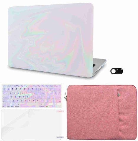 KECC Macbook Case with Cut Out Logo + Keyboard Cover, Screen Protector and Sleeve Sleeve Bag and Webcam Cover|Fantasy 2