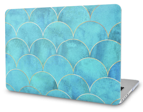 KECC Macbook Case with Cut Out Logo | Japanese Circle Pattern