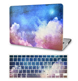 KECC Macbook Case with Cut Out Logo + Keyboard Cover Package | Night Sky 2