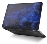 KECC Macbook Case with Cut Out Logo + Keyboard Cover and Sleeve Package | Night Sky 4