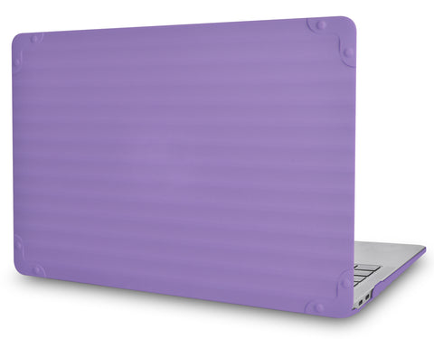 KECC Macbook Case with Cut Out Logo | Color Collection - Purple Luggage