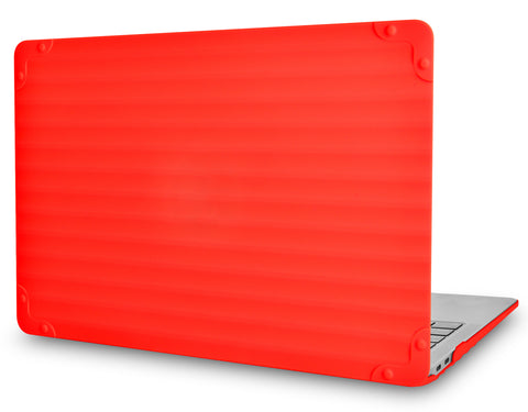 KECC Macbook Case with Cut Out Logo | Color Collection - Red Luggage