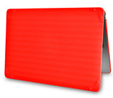 KECC Macbook Case with Cut Out Logo + Keyboard Cover | Color Collection - Red Luggage