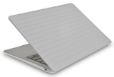 KECC Macbook Case with Cut Out Logo + Keyboard Cover | Color Collection - Silver Luggage