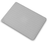KECC Macbook Case with Cut Out Logo + Keyboard Cover | Color Collection - Silver Luggage