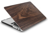 KECC Macbook Case with Cut Out Logo + Keyboard Cover Package | Walnut Wood