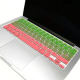 Macbook Ultra-Thin Keyboard Cover - Faded Ombre Green & Pink (US/CA keyboard) - Case Kool