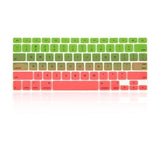 Macbook Ultra-Thin Keyboard Cover - Faded Ombre Green & Pink (US/CA keyboard) - Case Kool