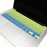 Macbook Ultra-Thin Keyboard Cover - Faded Ombre Green & Blue (US/CA keyboard) - Case Kool
