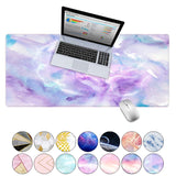 KECC Desk Pad, Office Desk Mat,PU Leather Desk Blotter, Laptop Desk Mat, Waterproof Desk Writing Pad for Office and Home Decor, Thick Gaming Mouse Pad (Blue Purple Marble)
