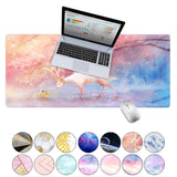 KECC Desk Pad, Office Desk Mat,PU Leather Desk Blotter, Laptop Desk Mat, Waterproof Desk Writing Pad for Office and Home Decor, Thick Gaming Mouse Pad (Dreamy Deer)