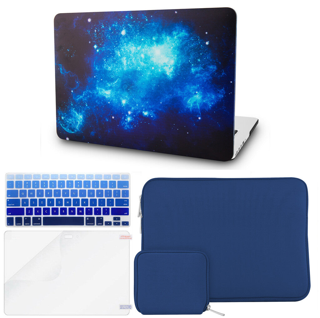 【COLOURBANANA】Macbook ケースセット 青 ジャスミン MacBook Case Set - Protective Blue Jasmine – Colourbanana