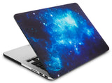 KECC Macbook Case with Cut Out Logo + Keyboard Cover + Slim Sleeve + Screen Protector + Pouch |Blue 2