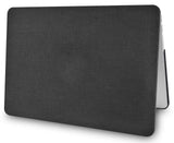 KECC Macbook Case with Cut Out Logo + Keyboard Cover Package | Color Collection - Black Fabric