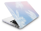 KECC Macbook Case with Cut Out Logo + Keyboard Cover, Screen Protector and Sleeve Package | Painting Collection - Blue Feather