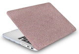 KECC Macbook Case with Cut Out Logo + Keyboard Cover and Sleeve Package | Baby pink sparkling