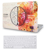 KECC Macbook Case with Cut Out Logo + Keyboard Cover Package | Brain 4