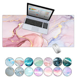 KECC Desk Pad, Office Desk Mat,PU Leather Desk Blotter, Laptop Desk Mat, Waterproof Desk Writing Pad for Office and Home Decor, Thick Gaming Mouse Pad (Pastel Marble)