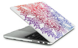 KECC Macbook Case with Cut Out Logo + Keyboard Cover Package | Color Collection - Colorful Lace