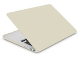 KECC Macbook Case with Cut Out Logo + Keyboard Cover and Sleeve Package | Cream