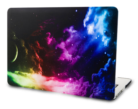 KECC Macbook Case with Cut Out Logo | Galaxy Space Collection - Colourful Space