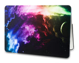 KECC Macbook Case with Cut Out Logo + Sleeve Package | Galaxy Space Collection - Colorful Space