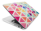 KECC Macbook Case with Cut Out Logo + Keyboard Cover Package | Color Collection - Color Triangles