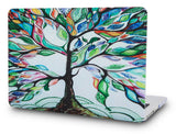 KECC Macbook Case with Cut Out Logo | Color Collection - Colorful Tree