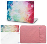 KECC Macbook Case with Cut Out Logo + Keyboard Cover, Screen Protector and Sleeve Package | Painting Collection - Fantasy