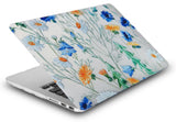 KECC Macbook Case with Cut Out Logo + Keyboard Cover Package | Floral Collection - Floral Pattern