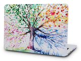 KECC Macbook Case with Cut Out Logo | Oil Painting Collection - Four Season Tree
