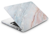 KECC Macbook Case with Cut Out Logo + Keyboard Cover Package | Marble Collection - Granite Marble