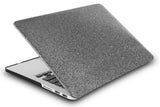 KECC Macbook Case with Cut Out Logo + Keyboard Cover Package | Grey Sparkling